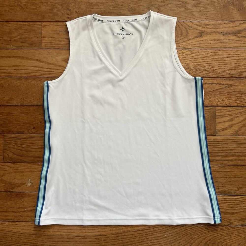 Tuckernuck Sport Tank Top V Neck Tennis Shirt Medium